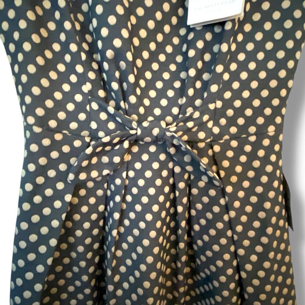 NWT Gal Meets Glam Collection Amy Polka Dot Fit Flare Dress Sz 8 Wedding Guest - Picture 6 of 16
